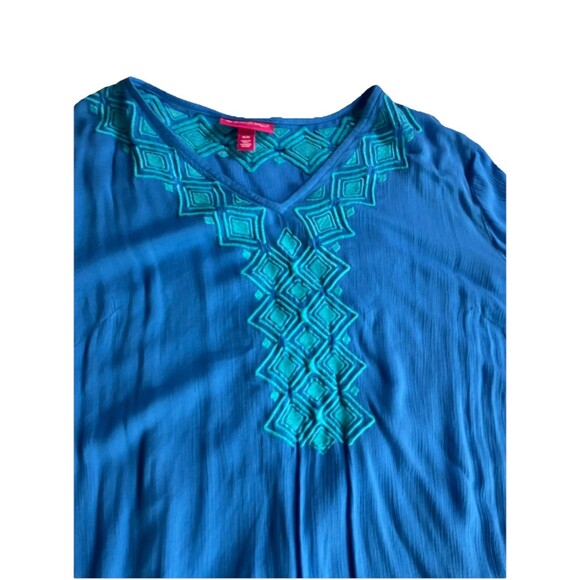 Lilly Pulitzer For Target NWT Swim Cover Size M Blue Embroidered Pool Beach - Picture 4 of 9